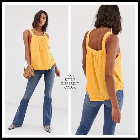 FREE PEOPLE BOHO FLOWY TANK TOP TUNIC TEE A2C - Picture 9 of 16